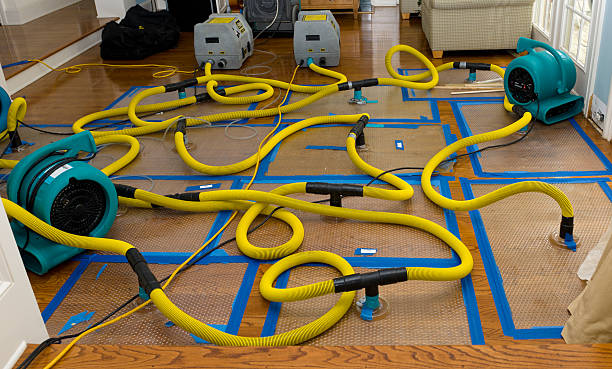 Professional Burst Pipe Water Damage technician working in Stow, OH
